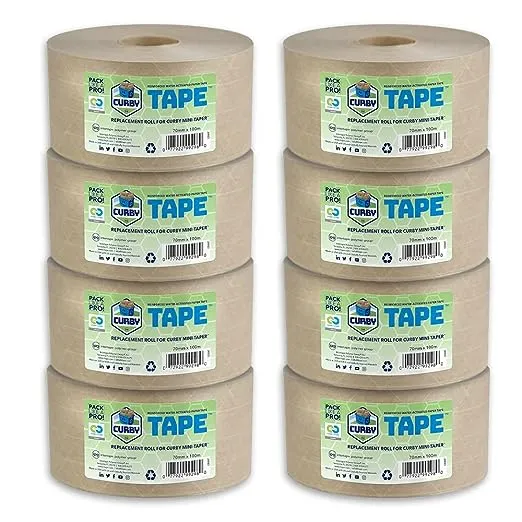 Curby IPG Water-Activated Tape Refill Roll 4-Pack