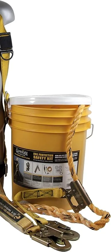 Guardian Fall Protection 00815 BOS-T50 Bucket of Safe-Tie + Werner AC78 Quickclick Stabilizer, 45"