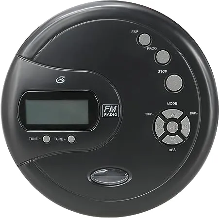 Portable CD Player with FM Radio and 60-Second Anti Skip