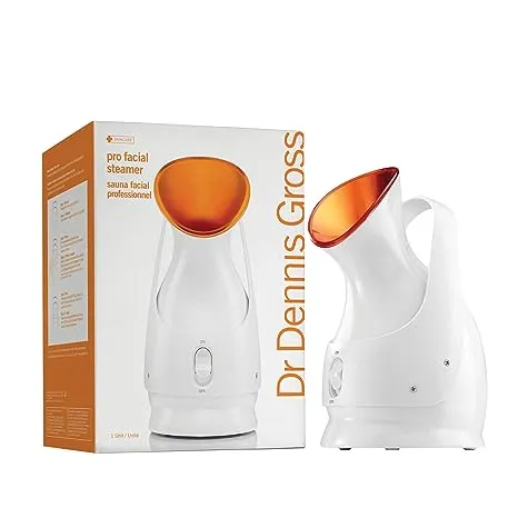 Dr. Dennis Gross Pro Facial Steamer for Facial Deep Cleaning: Infuse Skin with Hydration, Clarify Complexion, and Detox Skin