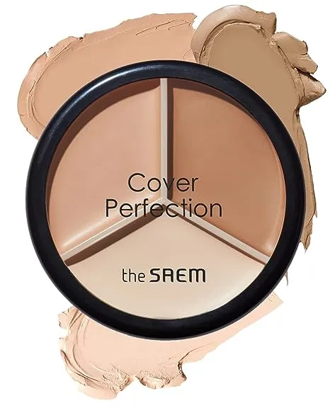 The Saem Cover Perfection Triple Pot Concealer 02 Contour Beige