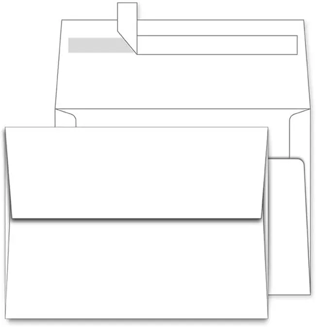 A6 White Envelopes 4X6 100 Pack - Quick Self Seal,For 4x6 Cards| Perfect for Weddings, Invitations, Photos, Graduation, Baby Shower| 6.5 x 4.75 Inches (A6)