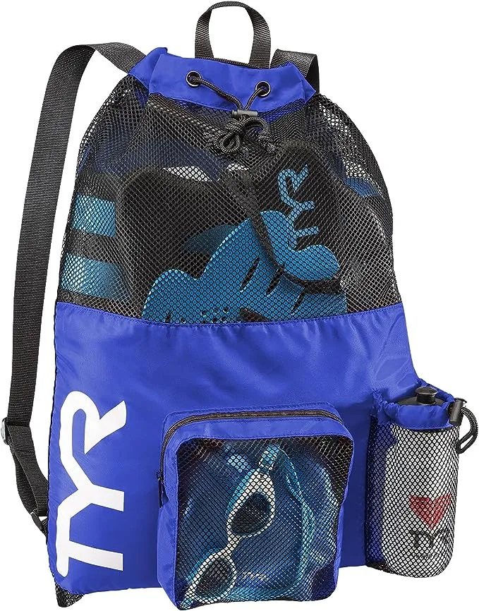 TYR Big Mesh Mummy Backpack - Purple/Blue