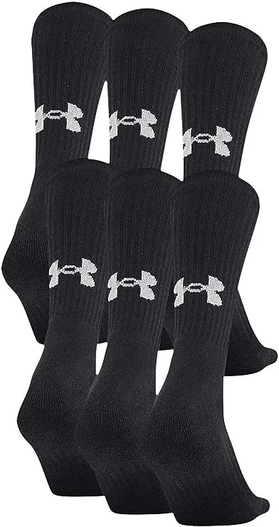 Under Armour Training Cotton Crew 6 Pack Socks