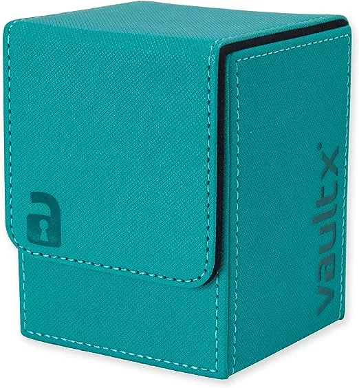 Vault x Premium Exo-Tec Deck Box - Large Size for 80+ Sleeved Cards - PVC Free Card Holder for TCG (Teal)