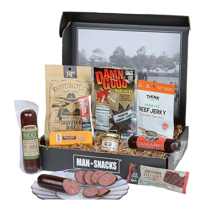 Mansnacks Jerky Gift Basket