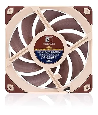 Noctua NF-A12x25 LS-PWM, Ultra Quiet Silent Fan, 4-Pin (120mm, Brown)