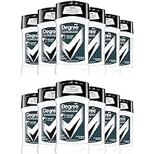 Degree Men UltraClear Antiperspirant Deodorant Black+White, Pack of 12, 72-Hour Sweat and Odor Protection Antiperspirant For Men With MotionSense Technology 2.7 oz