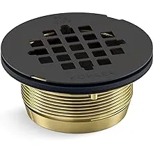 KOHLER K-22675 4 1/4 INCH ROUND BRASS SHOWER RECEPTOR DRAIN