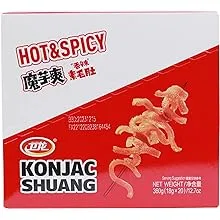 WeiLong Konjac Snack, Spicy Hot Strips, Spicy Snacks Latiao La tiao, Chinese Snacks Moyushuang, Spicy Flavor, 卫龙辣条，魔芋爽(香辣), 18g*20 Bags, Pack of 1