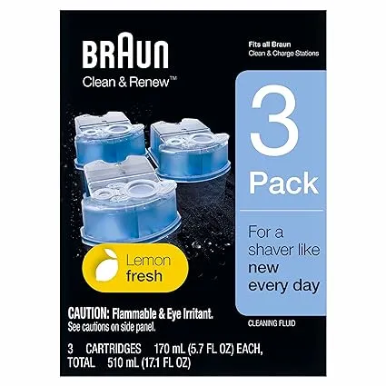 Braun Clean Renew Refill Cartridges CCR , Blue, 3 CountBraun Clean Renew Refill Cartridges CCR , Blue, 3 Count