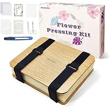 Worown Professional Flower Press Kit A5 Flower Press Leaf Press Plant Press 6...