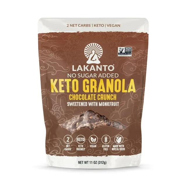 Lakanto Gluten Free Vegan Chocolate Crunch Keto Granola (11 oz)