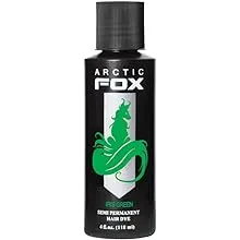 ARCTIC FOX Vegan and Cruelty-Free Semi-Permanent Hair Color Dye (4 Fl Oz, IRIS GREEN)ARCTIC FOX Vegan and Cruelty-Free Semi-Permane…