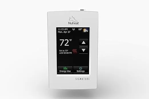 Nuheat Signature WiFi Touchscreen Programmable Dual-Voltage Thermostat