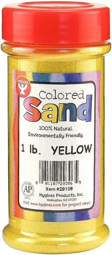 Hygloss Products Colored Play Sand Assorted Colorful Craft Art Bucket O Sand