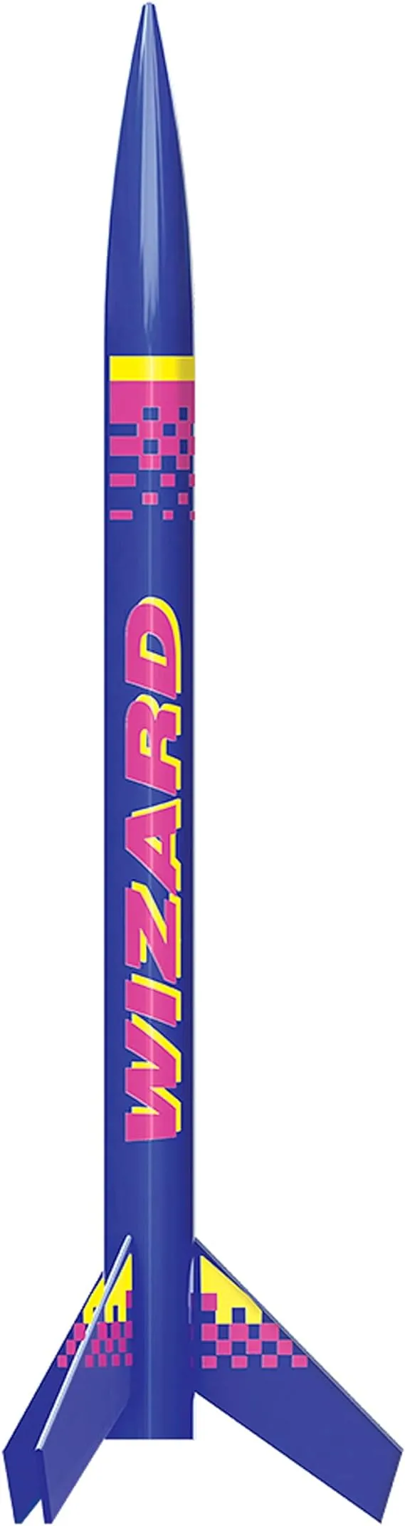 Estes - 1292 Wizard Rocket, Each, Blue, Fuchsia and Yellow