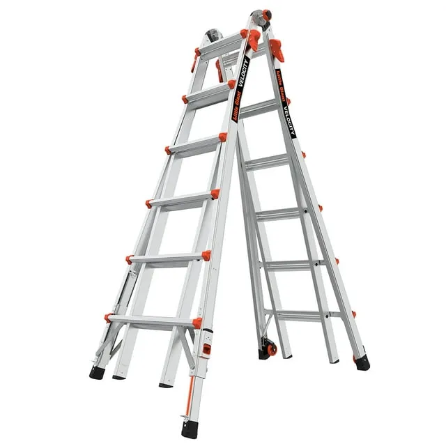 Little Giant® Velocity Articulated Extendable Ladder, Aluminum, 5' Type IA, 300 lb. Capacity