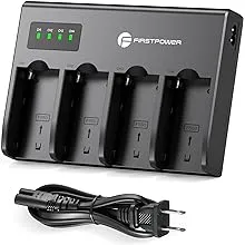 K&F Concept 4-Channel Battery Charger for Sony NP-F970, NP-F960, NP-