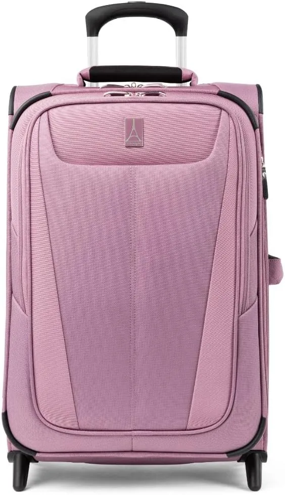 Travelpro Maxlite 5 Softside Expandable Upright 2 Wheel Luggage, Lightweight Suitcase, Men and Women, Orchid Pink Purple, Carry-On 22-Inch