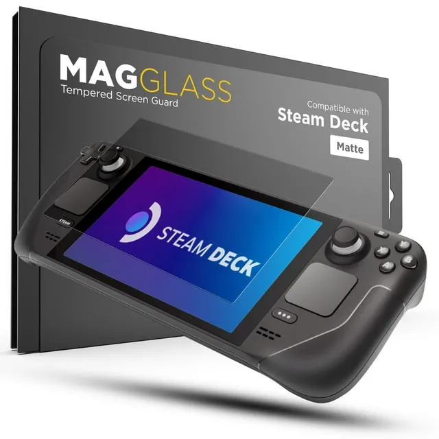 Magglass Tempered Glass Designed for Steam Deck Matte Screen Protector (7" inch) Anti-Glare Full Coverage Guard