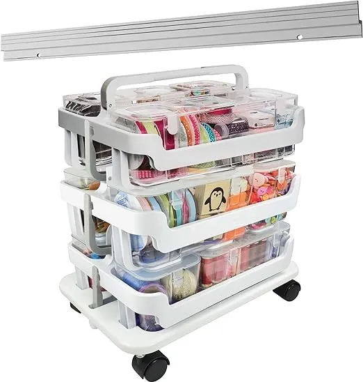 Deflecto Stackable Caddy Organizer Multi-Pack Bundle