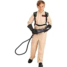 Ghostbusters Costume with Proton Pack Accessory for Toddlers, Ghostbusters Jumpsuit, Ghost Hunter for Halloween