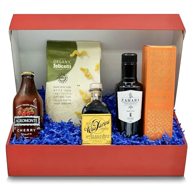 Brava Giulia Premium Artisanal Gift Box | Luxury Gourmet Italian Foods Made by Artisanal Producers and Imported from Italy