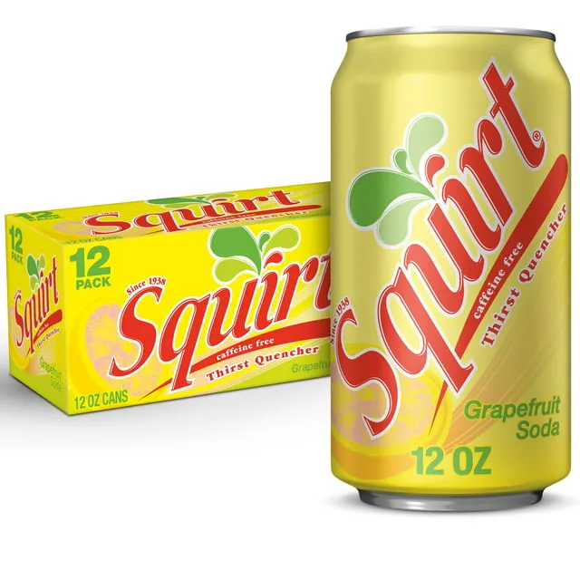 Squirt Citrus Soda - 12 pack, 12 fl oz cans