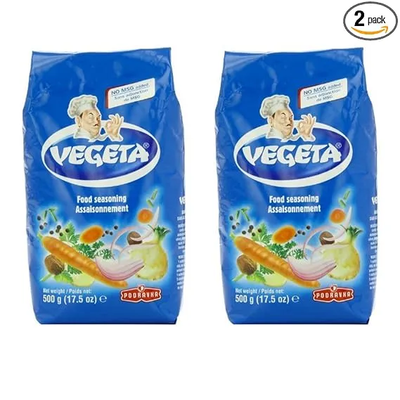 Vegeta, Gourmet Seasoning, No MSG Added 17.5 oz(500g) bag - Pack of 2