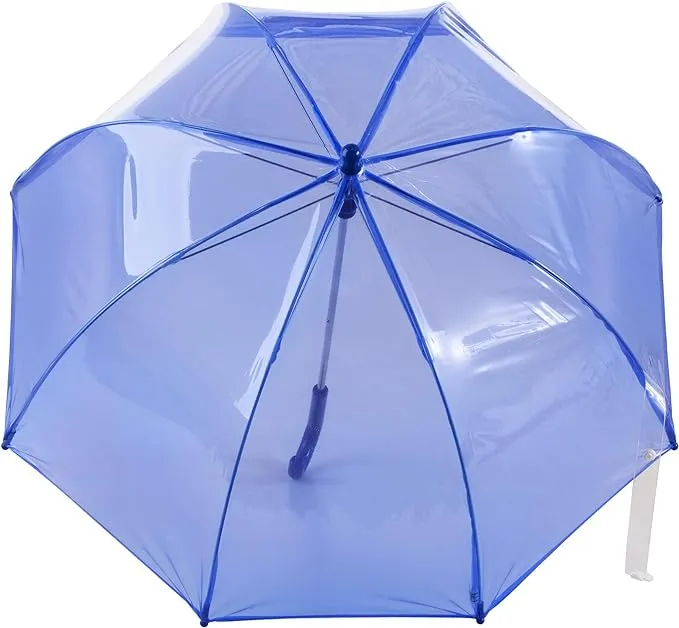 Totes Kids Clear Bubble Kids Umbrella - Perfect for Walking Safety- Child Safe with Pinch-Proof Closure and Easy-Grip Curved Handle Perfect for Small Hands, in Transparent or Colorful OptionsTotes Kids Clear Bubble Kids Umbrella - Perfect for Walki…