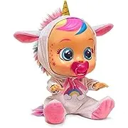 Cry Babies Dreamy the Unicorn 12” Baby Doll | Shimmery Removable Rainbow Pajamas For Girls and Kids 18 Months and Up , Pink