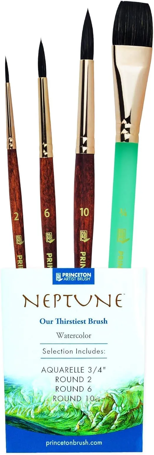 Princeton Neptune Professional Watercolor Brushes 4750 Series