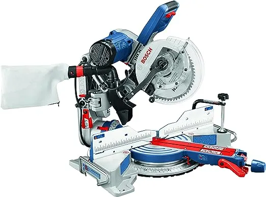 BOSCH CM10GD Compact Miter Saw - 15 Amp Corded 10 In. Dual-Bevel Sliding Glide Miter Saw with 60-Tooth Carbide Saw Blade