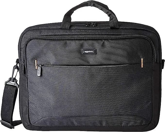 Amazon Basics 17.3-Inch Laptop Case Bag, Fits Dell, HP, ASUS, Lenovo, MacBook Pro and more, Black