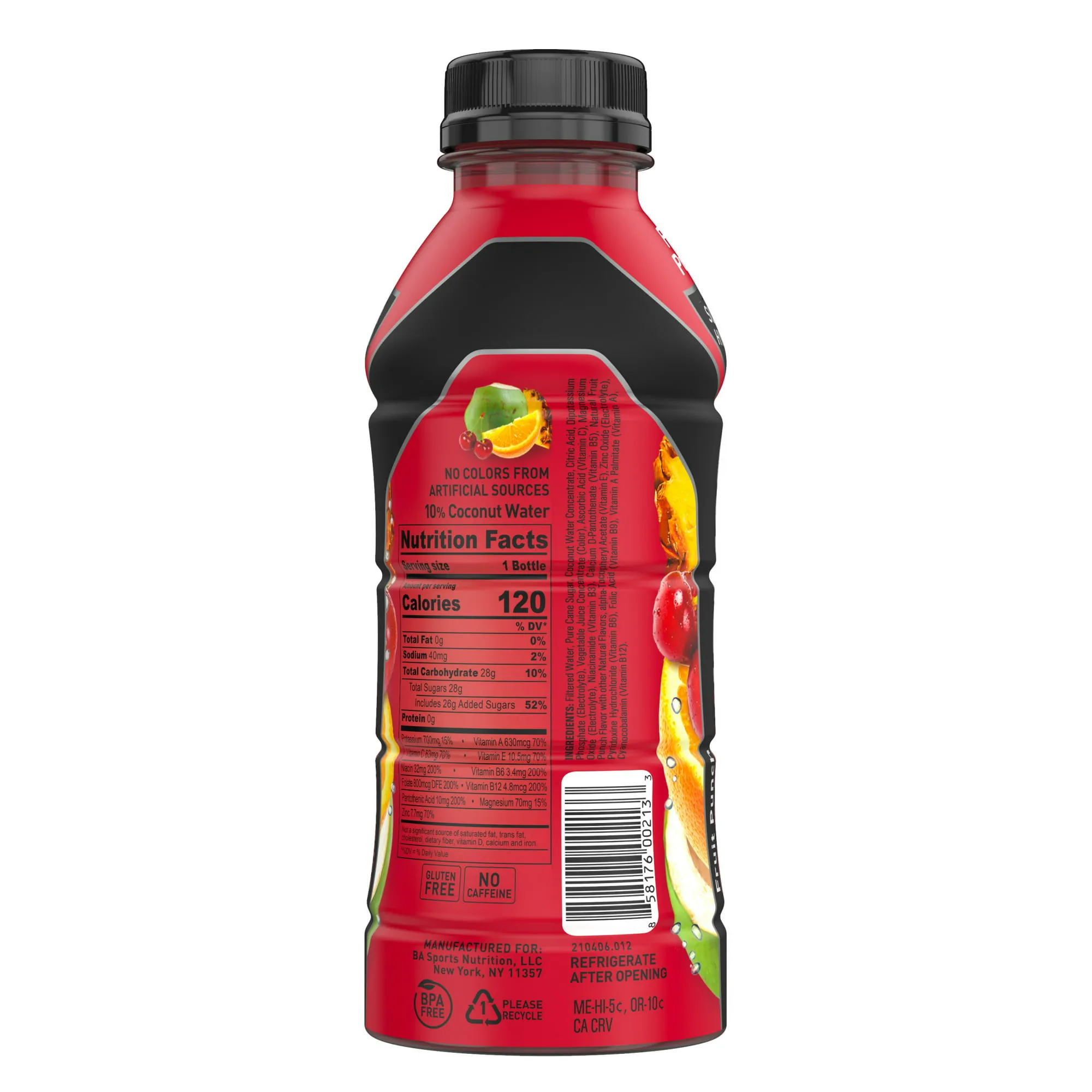 BODYARMOR Sports Drink Sports Beverage, Fruit Punch, 16 fl oz (Pack of 12),