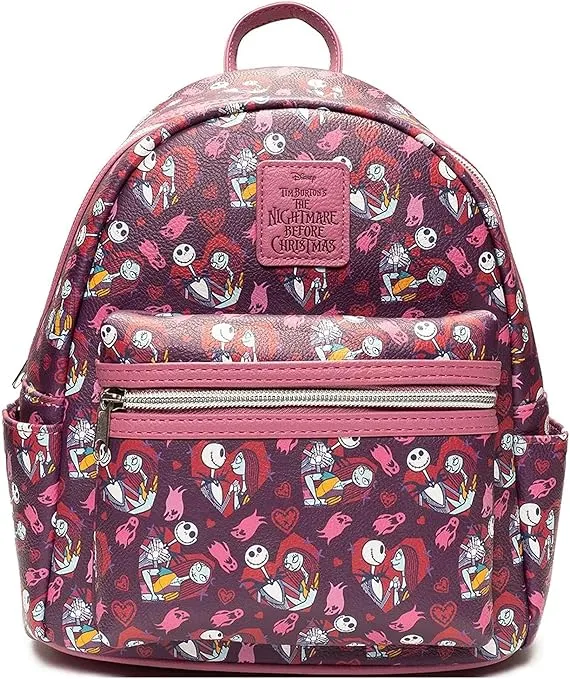 The Nightmare Before Christmas Jack and Sally Hearts Mini-Backpack