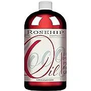 Rosehip Oil - 16 oz - 100% Pure Unrefined Cold Pressed All Natural Non GMO Extra Virgin Rosehip Seed Carrier Oil - Premium Grade A for Hair Skin Face