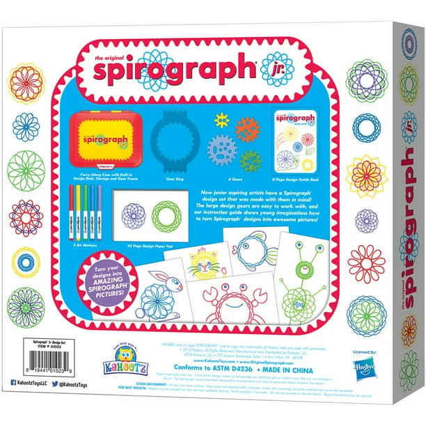 Spirograph Jr. Jumbo Sized Gears Arts and Craft Design Kit