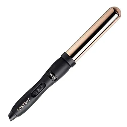 FoxyBae Wanderlux 32mm Curling Wand - Professional Rose Gold Titanium Hair Curling Iron with Temperature Control - Auto Shut Off & LCD DisplayFoxyBae Wanderlux 32mm Curling Wand - Professional…