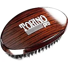 Torino Pro Wave Brush # 730 by King, Medium Curve 360 Waves 100% Boar Palm Brush