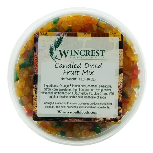 Candied Fruit Mix (Special Mello) ~ 1 Pound TubCandied Fruit Mix (Special Mello) ~ 1 Pound Tub