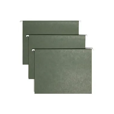 Smead Standard Hanging File Folders, Green, Letter