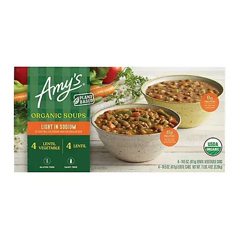 AMY'S: Organic Lentil Vegetable Soup, 14.5 oz