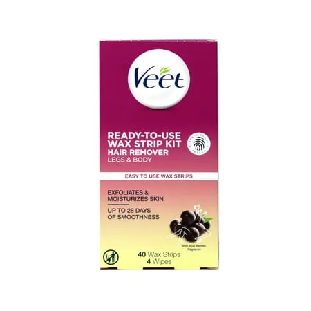 Veet Body Hair Kit Ready-To-Use Wax Strips