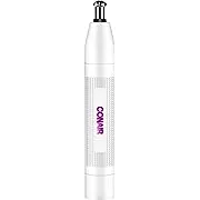 Conair Ear and Nose Hair Trimmer for Women, Cordless Battery-Powered, Patent 360 Bevel Blade for No Pull, No Snag Trimming Experience, True Glow by Conair