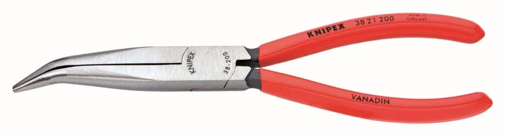 Knipex 8 in. Angled Long Nose Pliers