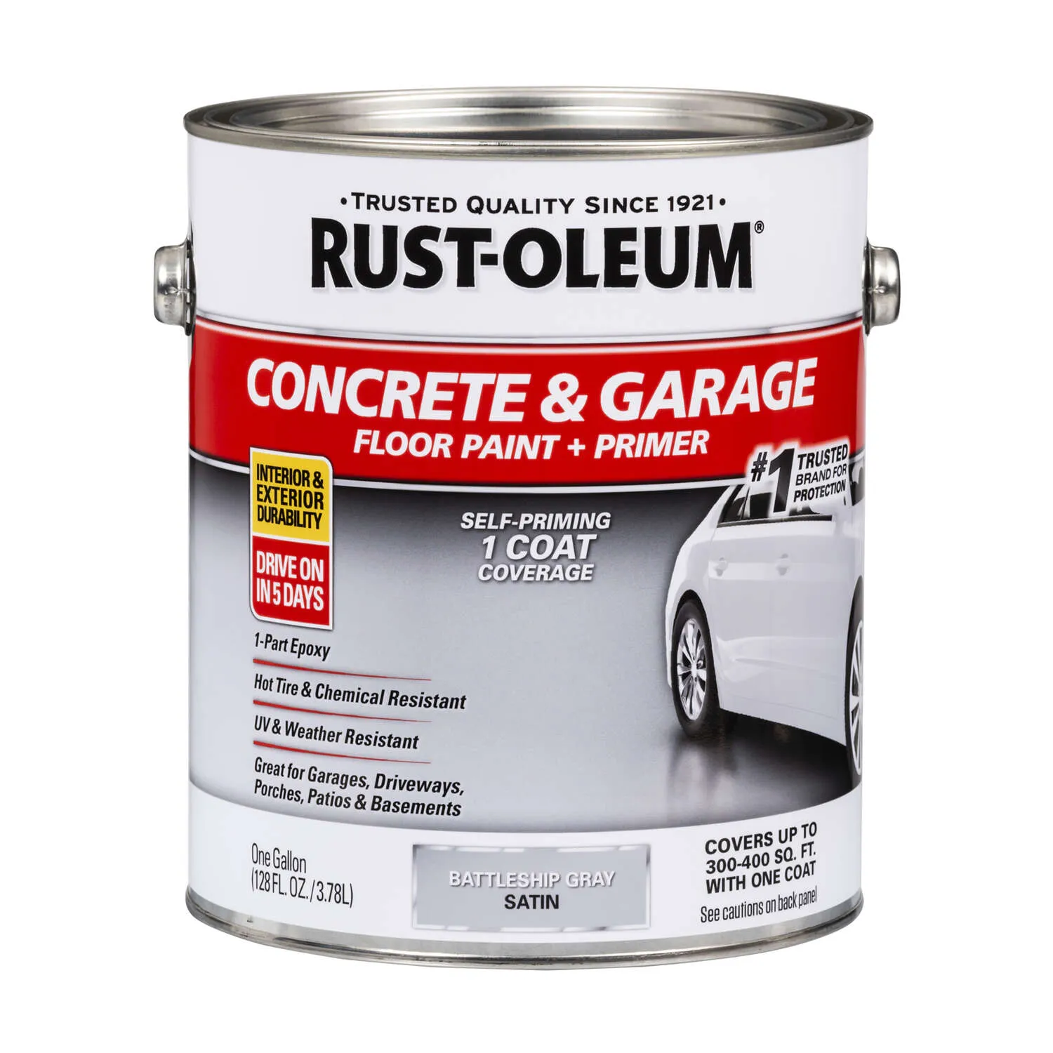 Rust-Oleum Satin Concrete Garage Floor Paint