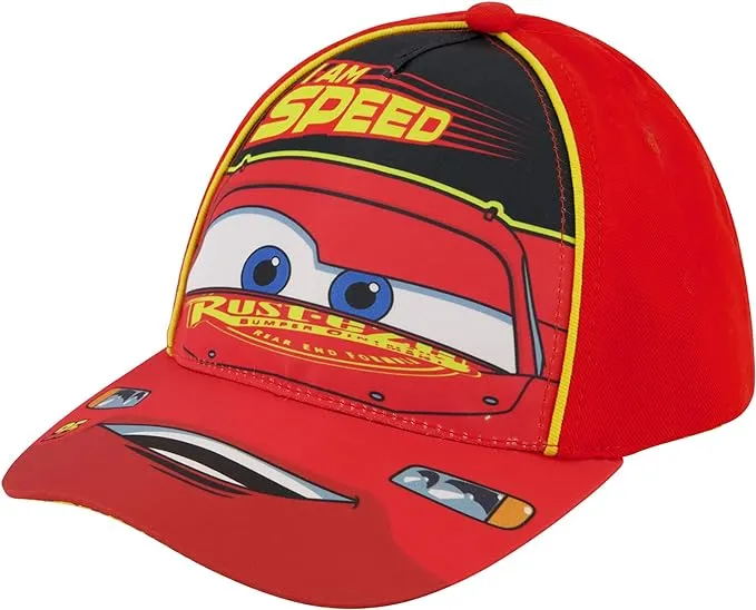 Disney Pixar Boys’ Cars Lightning McQueen Hat - Piston Cup Baseball Cap (Toddler/Boy)