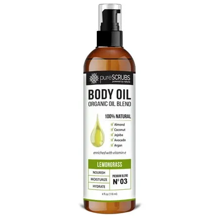 PureSCRUBS Ultra Moisturizing Lemongrass Body Oil Spray